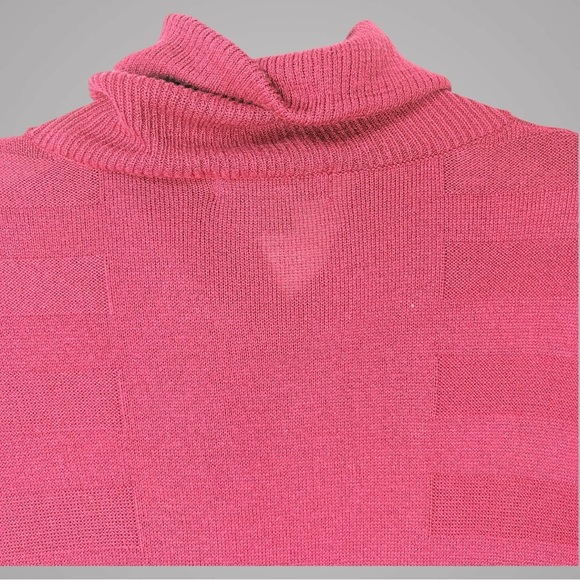 A August Silk XL Longline Pullover Y2K Dark Academia Draped Neck Burgundy Lagom - Picture 8 of 14